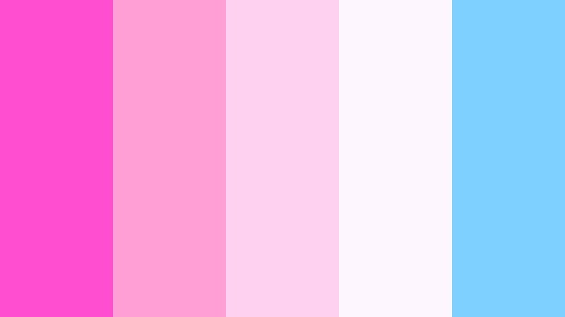 bubblegum daydream electric fuchsia color palette with hex codes