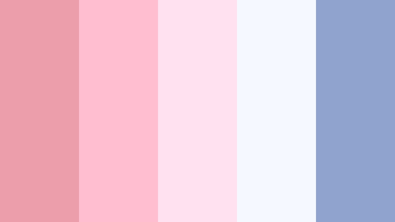 bubblegum rose pop faded rose color palette with hex codes