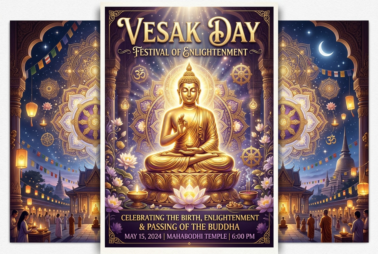 Best Buddha Purnima AI image prompts