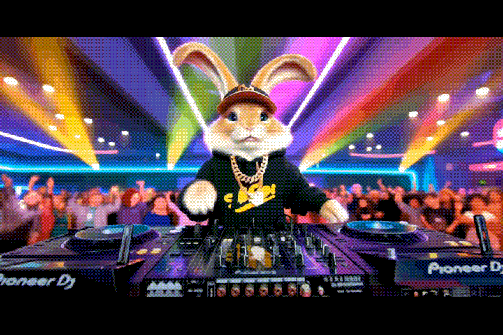 filmora ai video bunny dance gif