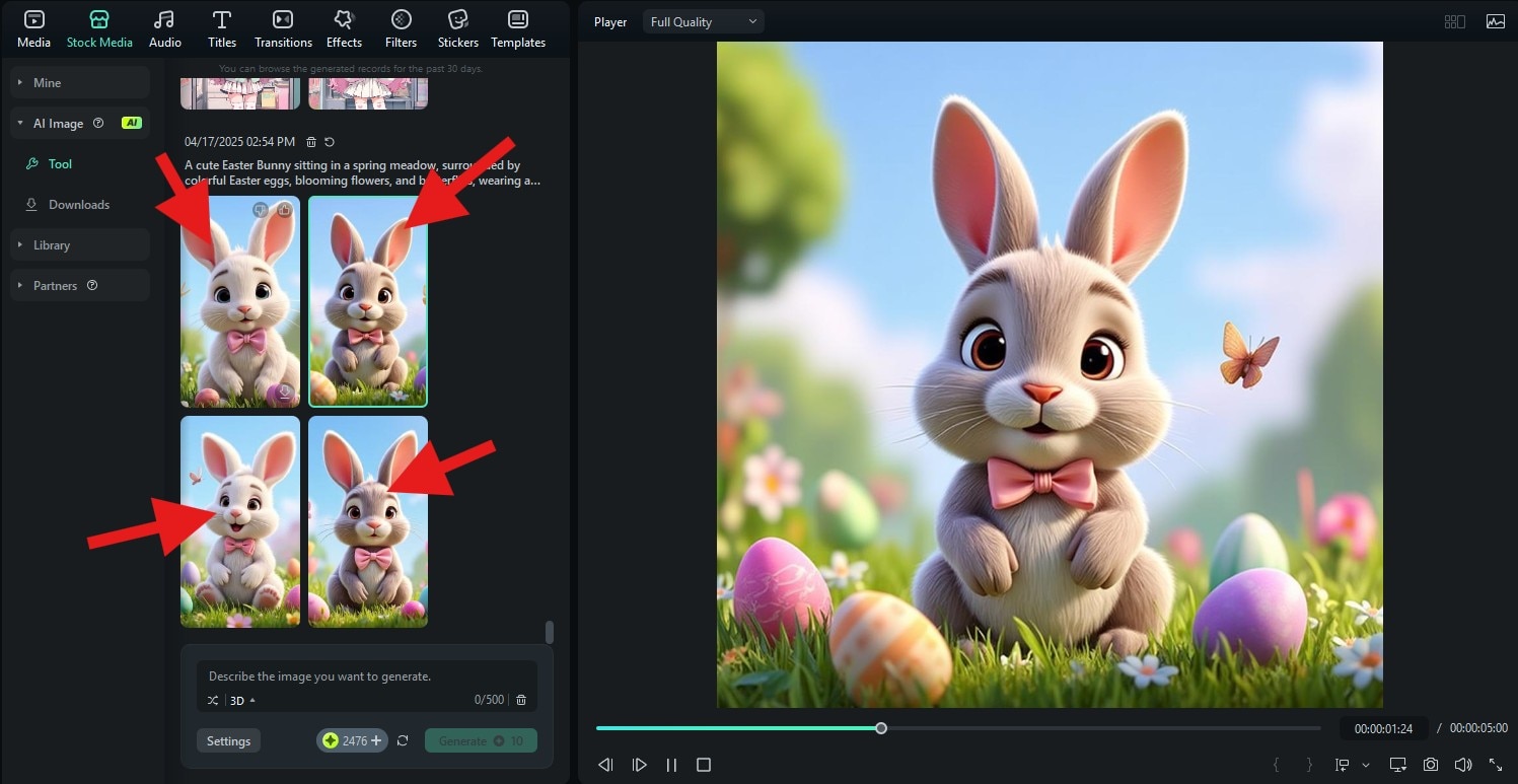 review ai image results filmora desktop