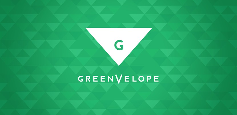 a cover image for greenvelope website