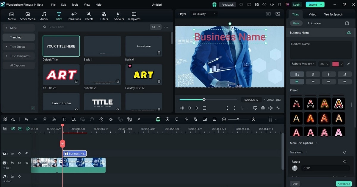adding text and logo