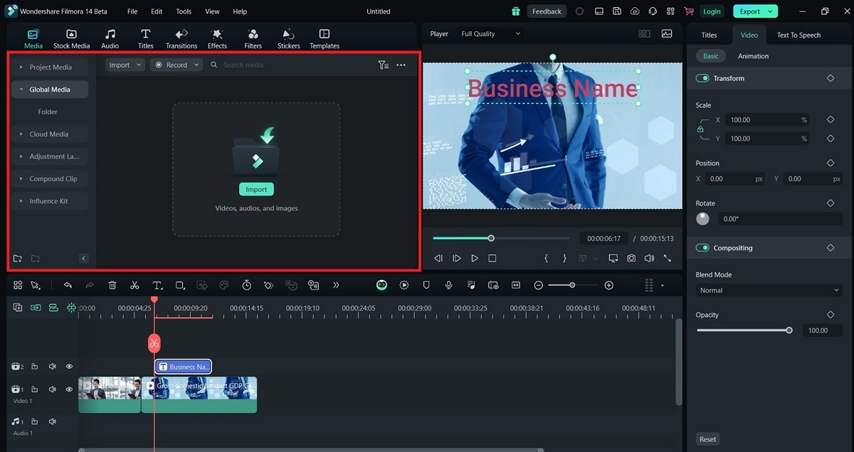 adding text and logo