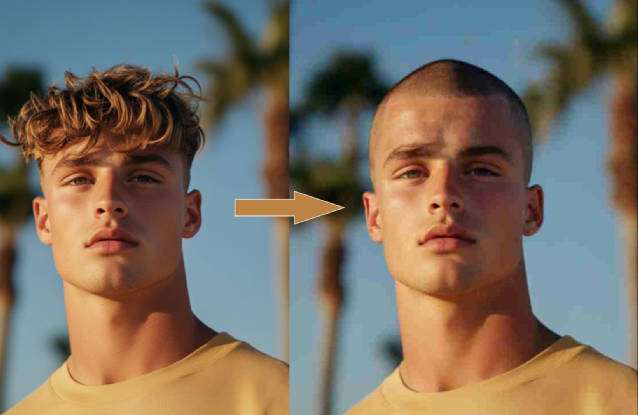 buzz cut face filter online