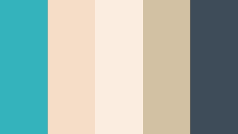 cabana champagne glow turquoise and sandy beige resort color color palette with hex codes