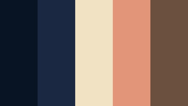 cabin lantern night contrast navy color palette with hex codes