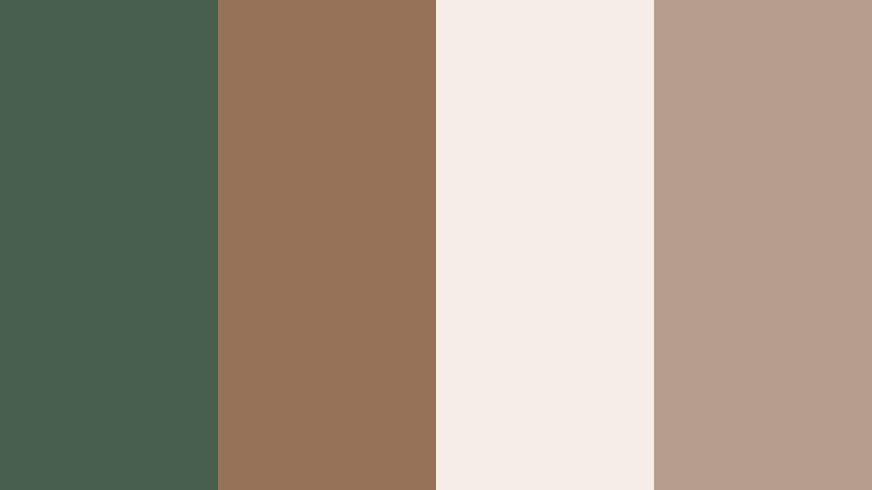 cabin retreat sage dark sage green color palette with hex codes