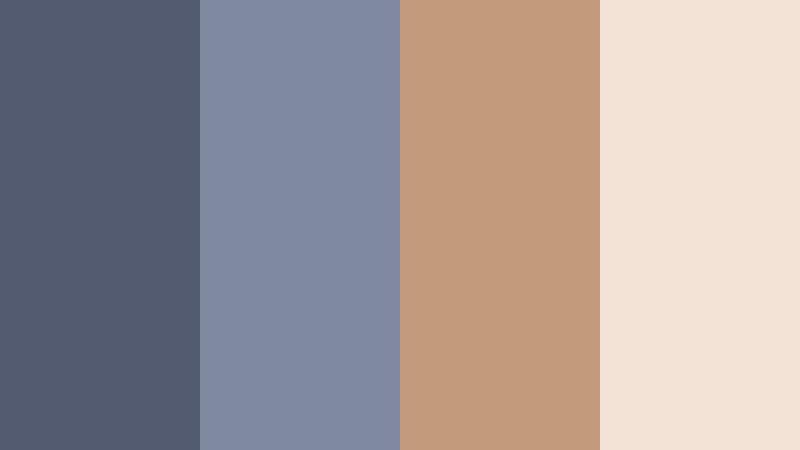 cabin window light cool slate blue color palette with hex codes