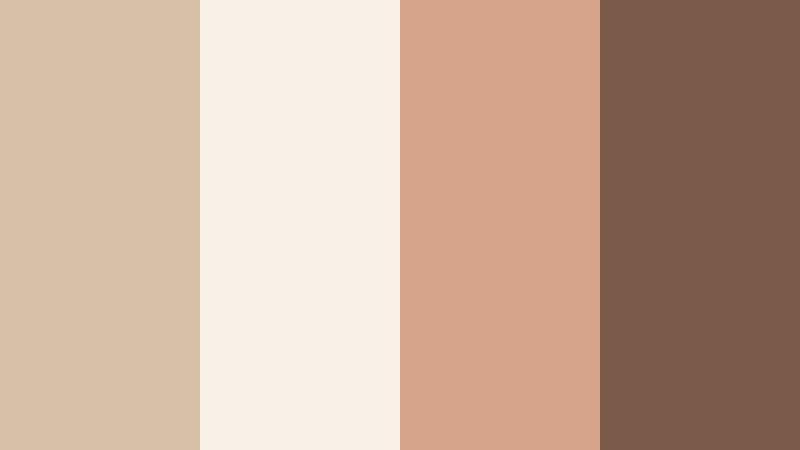 cafe window notes soft sand beige color palette with hex codes