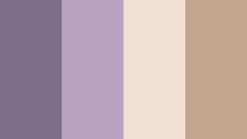 cafe window reverie dusky lavender color palette with hex codes
