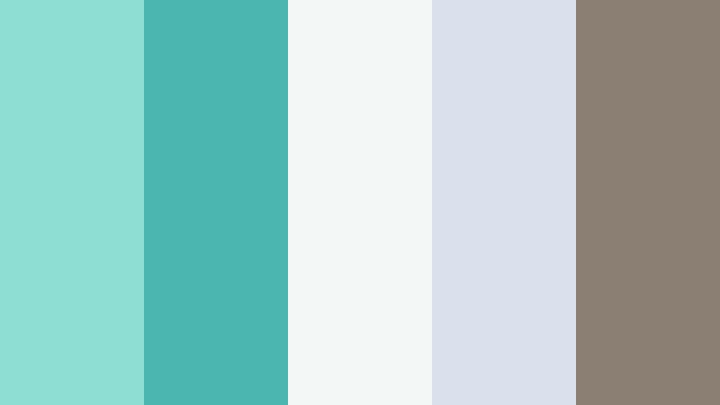 calm cabin retreat radiant turquoise color palette with hex codes