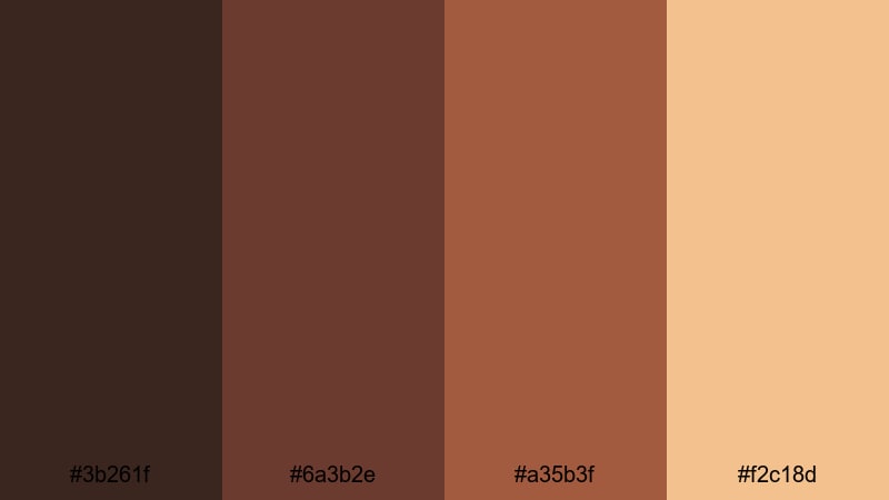 campfire coffee nights cowboy color palette with hex codes