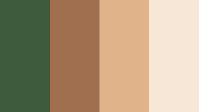 campfire fern evenings woodland fern color palette with hex codes