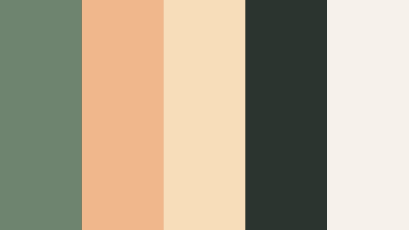campfire fern night muted fern color palette with hex codes