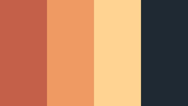 campfire story night terracotta rose color palette with hex codes