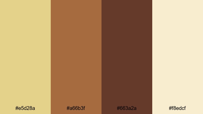 campfire trail khaki khaki color palette with hex codes