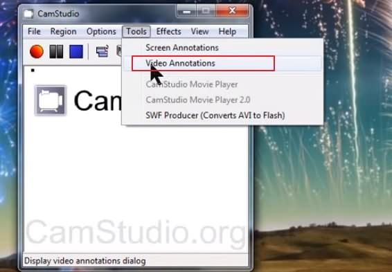 CamStudio Webcam recording software