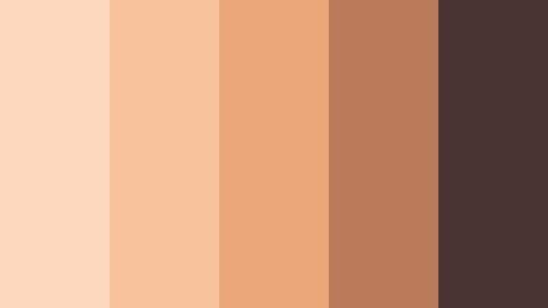 candlelit apricot evening apricot cream color palette with hex codes