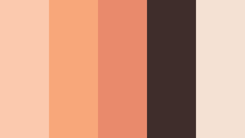 candlelit apricot evening soft apricot color palette with hex codes