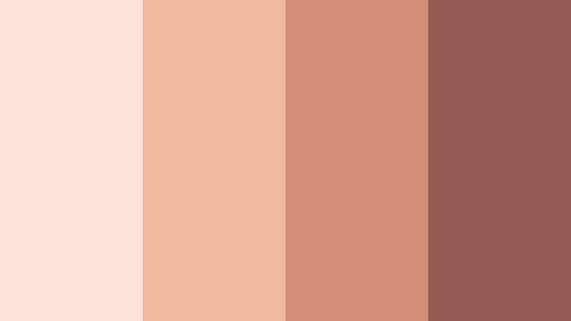 candlelit blush evening rose gold mist color palette with hex codes