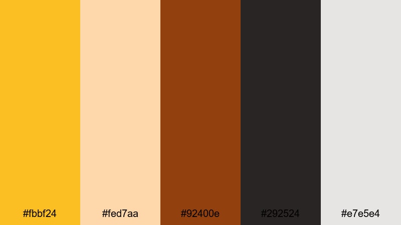 candlelit caramel nights halloween color palette with hex codes