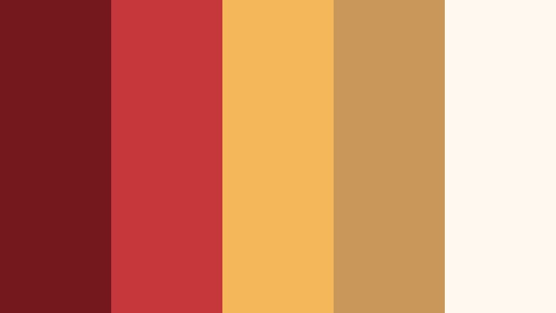 candlelit comfort table red and gold restaurant color color palette with hex codes