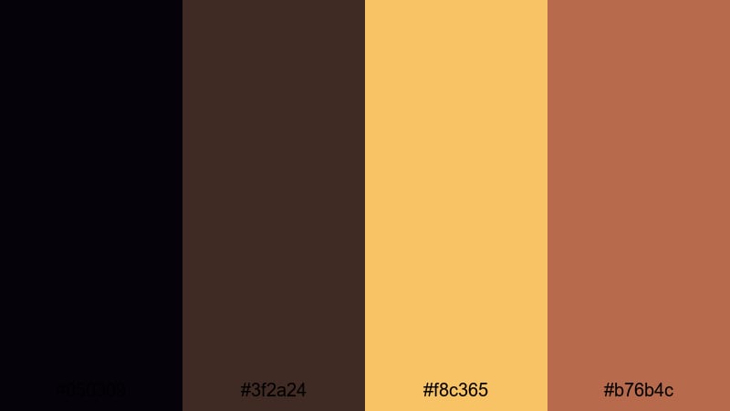 candlelit jazz lounge black gold color palette with hex codes