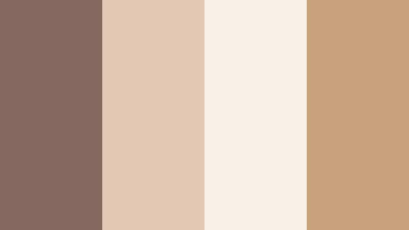 candlelit journaling muddy taupe color palette with hex codes