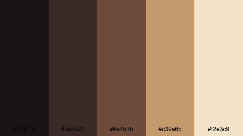 candlelit manuscripts library color palette with hex codes