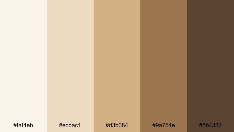 candlelit meditation zen color palette with hex codes