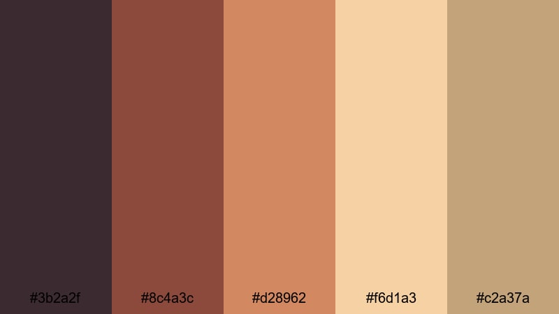 candlelit riad evenings bohemian color palette with hex codes