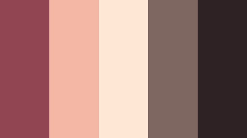 candlelit rose balcony dusty rosewood color palette with hex codes