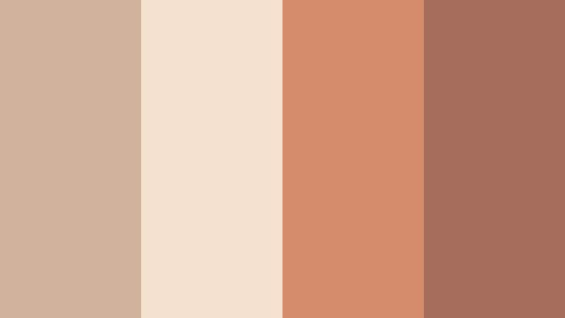 candlelit terracotta kiss dusty sand color palette with hex codes