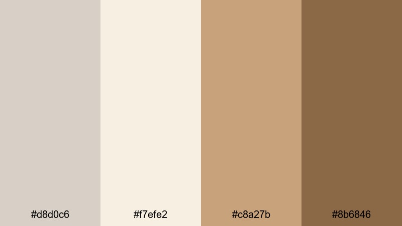 candlelit timberwolf evenings timberwolf color palette with hex codes