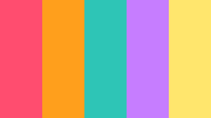 candy carnival burst cartoon color palette color palette with hex codes