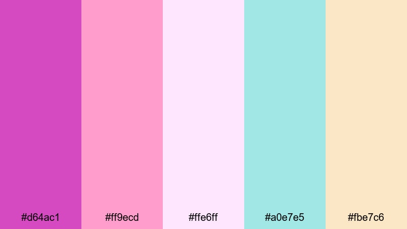 candy cloud daydream byzantine color palette with hex codes