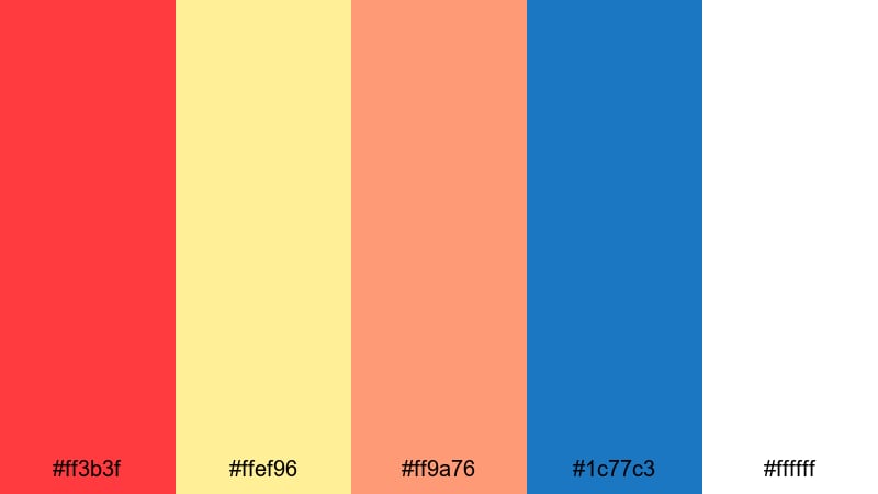 candy firecracker fun chinese new year color palette with hex codes