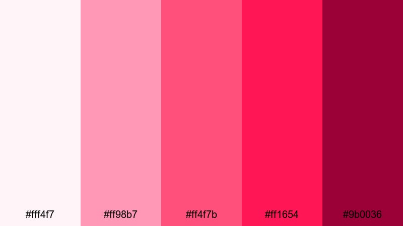 candy hearts pop valentines day color palette with hex codes