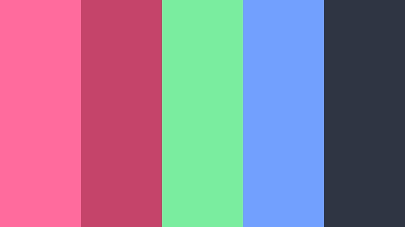 candy pop bounce animated logo color color palette with hex codes