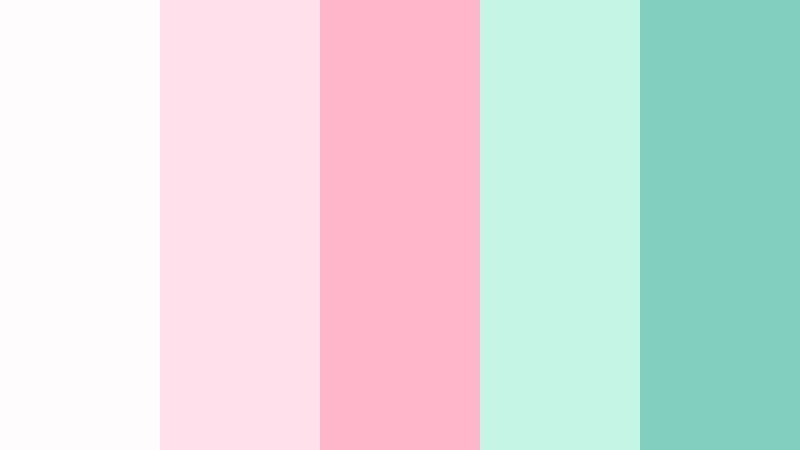 candy shop mint pop frosted mint color palette with hex codes