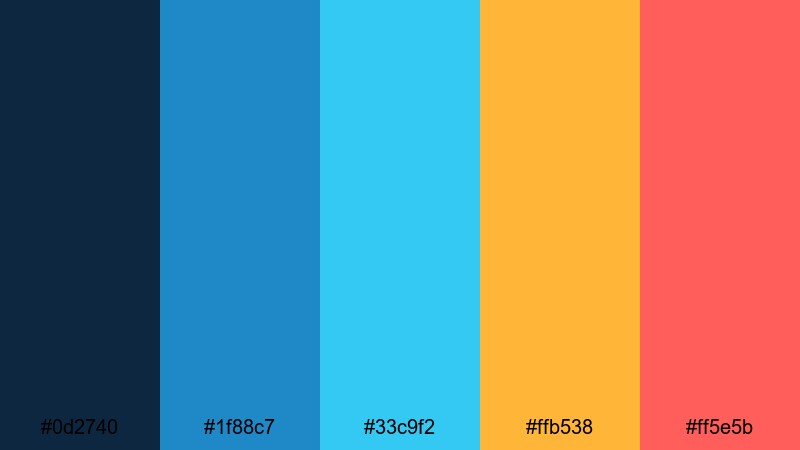 canoe rental brights lake color palette with hex codes