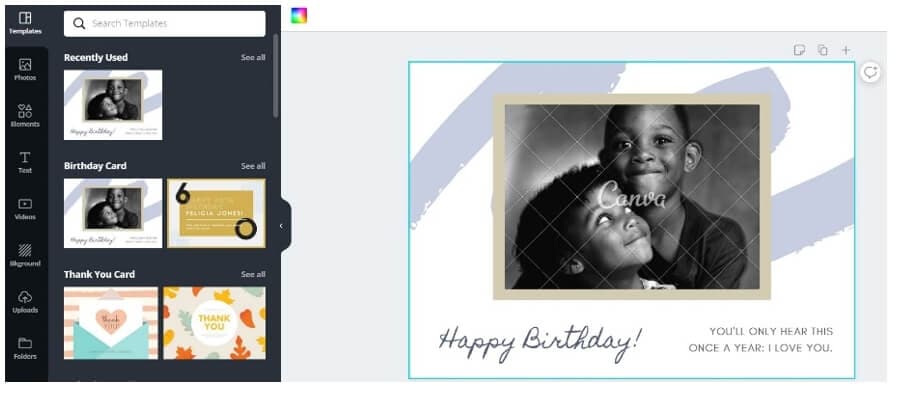 online birthday ecard maker - Canva