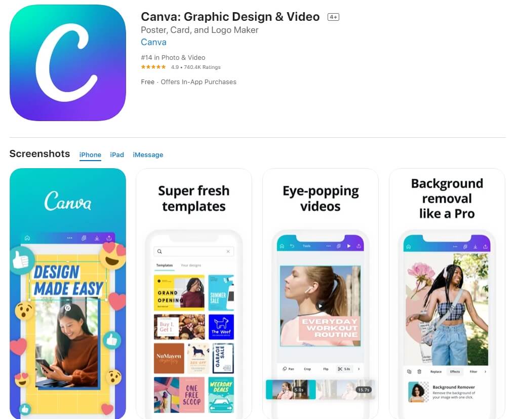 Canva - Best Highlight Cover Maker App for iOS and Android