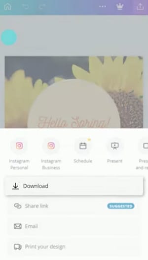 download design with canva mobile app