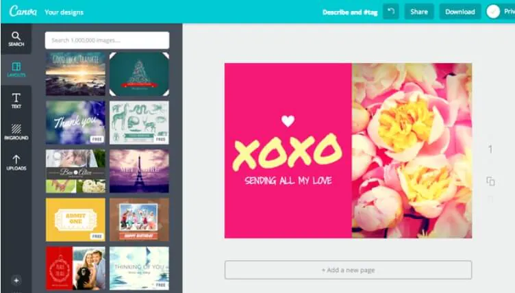 Criador de colagens de fotos online do Canva 