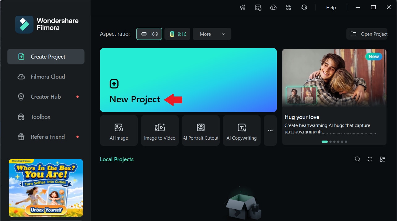create new project