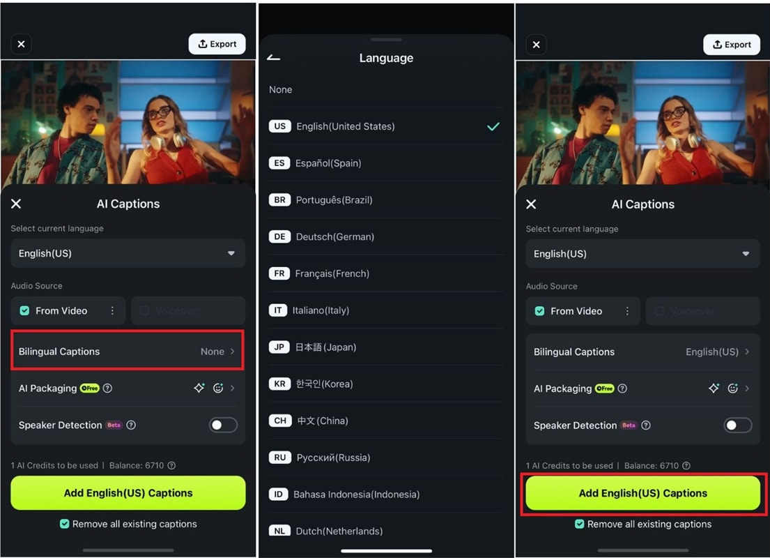 choose your preferred language