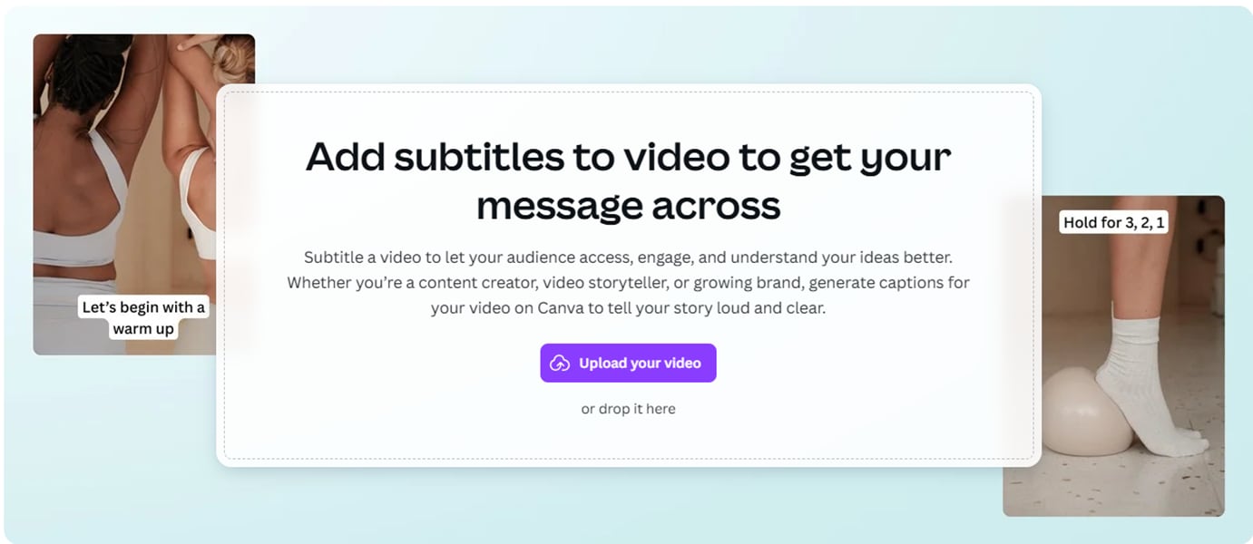 auto caption on canva