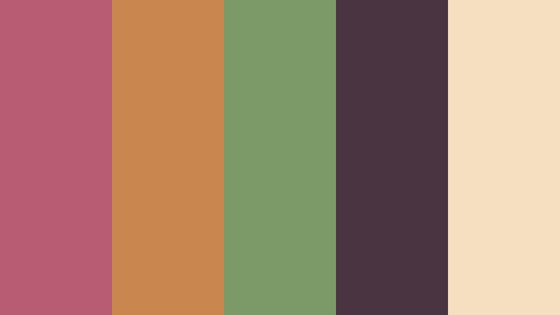 canyon bloom triadic color color palette with hex codes